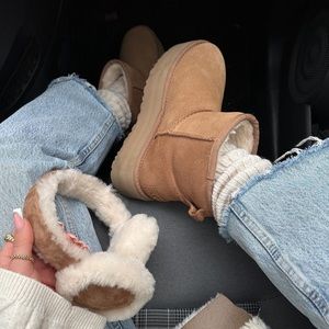 Ugg Classic Mini Platform Boots Shoes Chestnut NIB